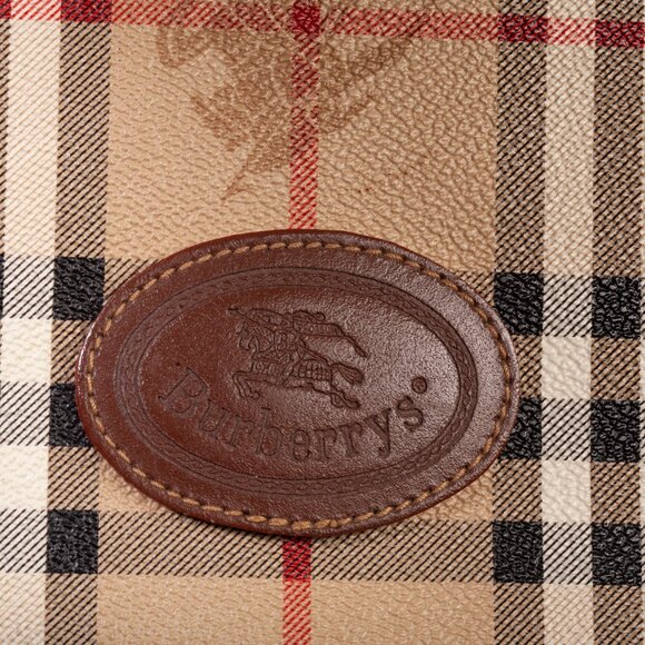 Authentic Burberry Signature Check Boston Holdall Duffle Bag - Picture 9 of 13